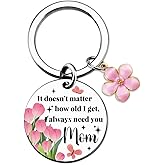 VIESUJI Valentines Day Gifts For Mom Birthday Gifts From Daughter Son Moms Keychain Best Moms Ever Gift For Mothers Day Birthday