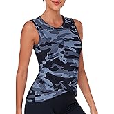 LURANEE Women's Workout Athletic Tank Tops Quick Dry Sun Protection Yoga Gym Crop Sleeveless Shirts
