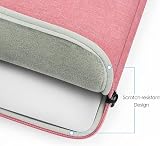 ProElife 13-Inch Laptop Sleeve Case for MacBook Air 13.6 in Pink Canvas view 6