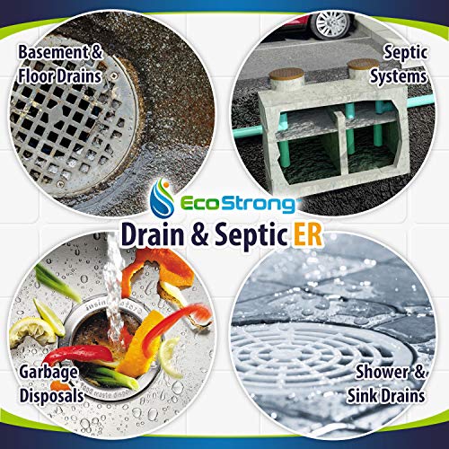 Drain Clog Remover and Opener Septic Tank Treatment MultiPurpose Enzyme Eco Safe Hair