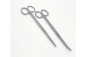 A2Z SCILAB Set of 2 Metzenbaum Scissors Straight and Curved Dissecting Blunt Scissors 7" Premium Quality Stainless Steel
