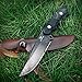 Mossy Oak Fixed Blade Knife, Full Tang High-Grade Survival Knife, G10 Handle with Genuine Leather Sheath - Multi-Tool with Bottle Opener and Glass Breaker, for Outdoors, Camping, Huntingï¼ˆStone Washï¼‰