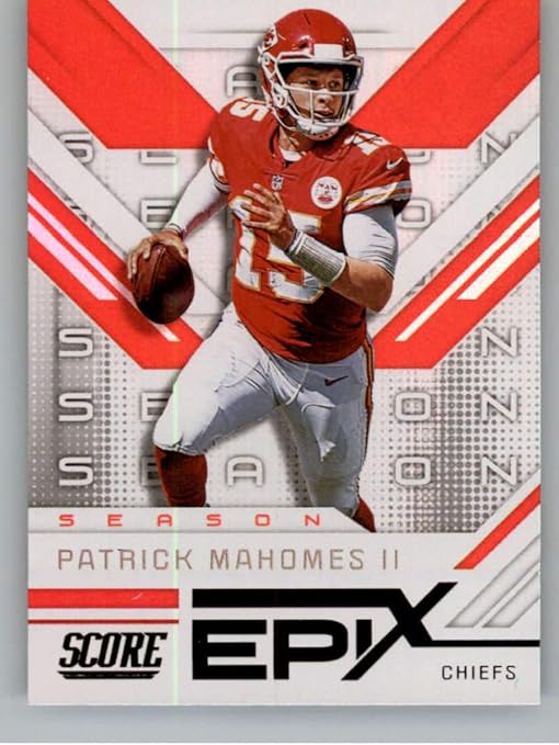 patrick mahomes score jersey card