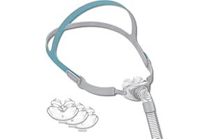 Gbbazu Universal Replacement Nasal Pillow Cushion, Under Nose 3 Size Cushion Full Set Assembly with Frame Tube Headgear for P10 Series