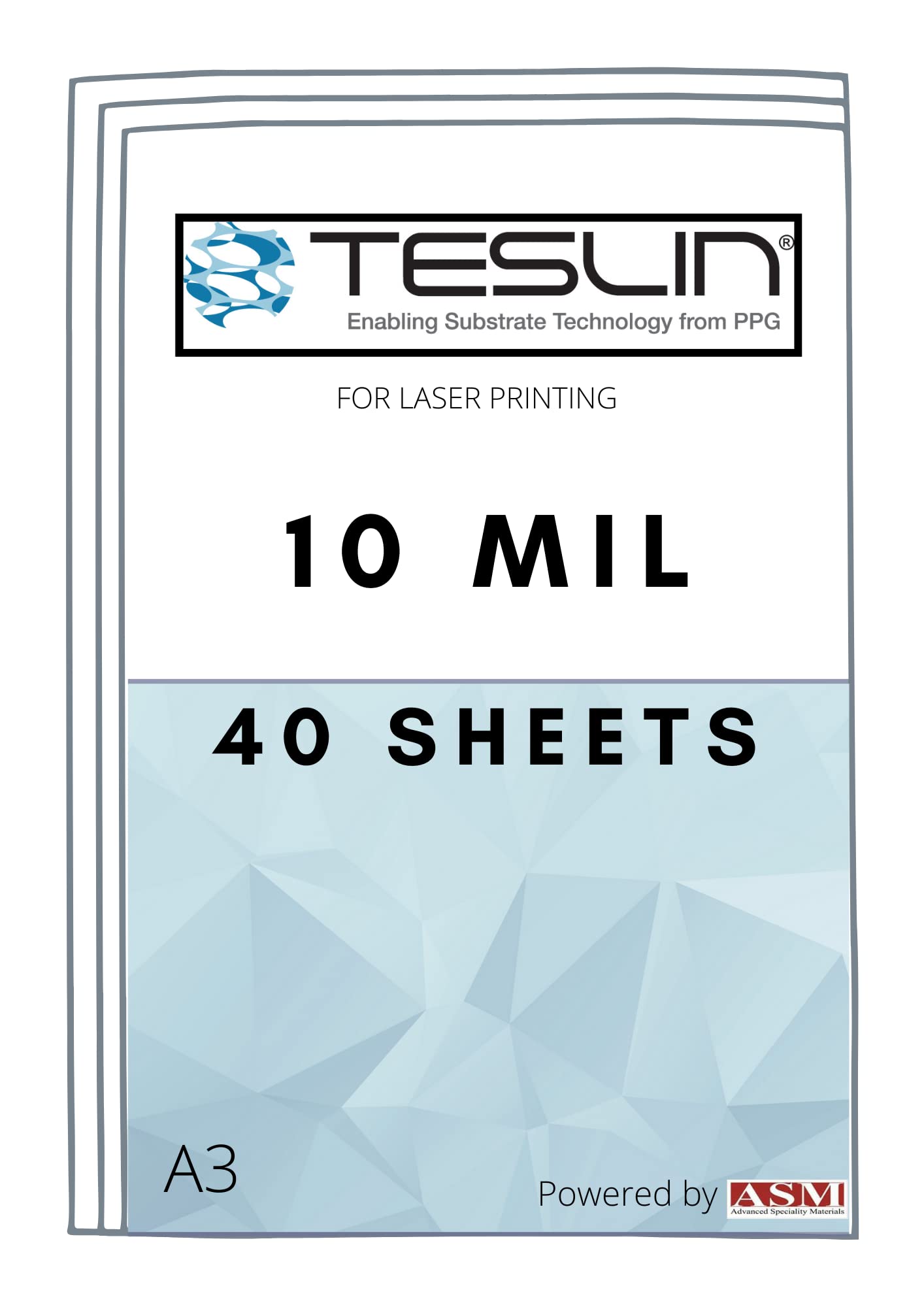 NARA Teslin Paper for Laser Printing | A3 Size | 40