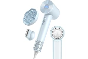 OSOU Hair Dryer with Diffuser for Curly Hair, Negative Ionic Hairdryer, High-Speed Blow Dryer with 110, 000 RPM Brushless Motor, Fast Drying Lightweight Travel Hairdryer, Low Noise Quiet Hair Dryers