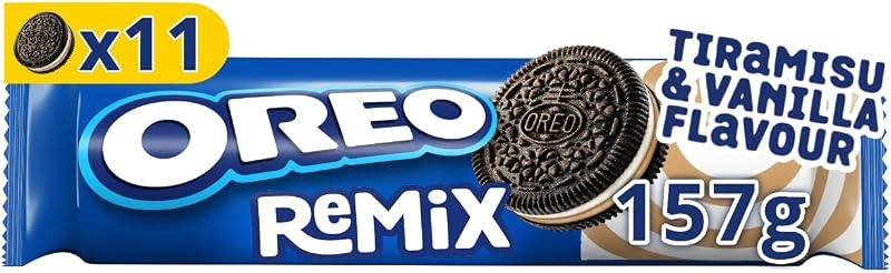 Remix sabor vainilla y tiramisú galletas rellenas, Pack 16 x 157g