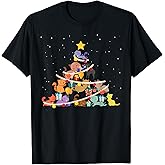 Funny Cat Christmas Tree Cute Cats Design Women Men Girl Boy T-Shirt