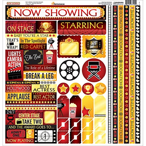 Now Showing Cardstock Multi Stickers 12"X12"-