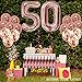 50th Birthday Decorations for Women Her Supplies Rose Gold Favors Party Decor Kit