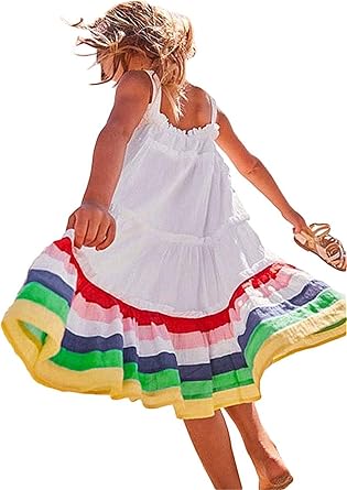 little girl in sundress