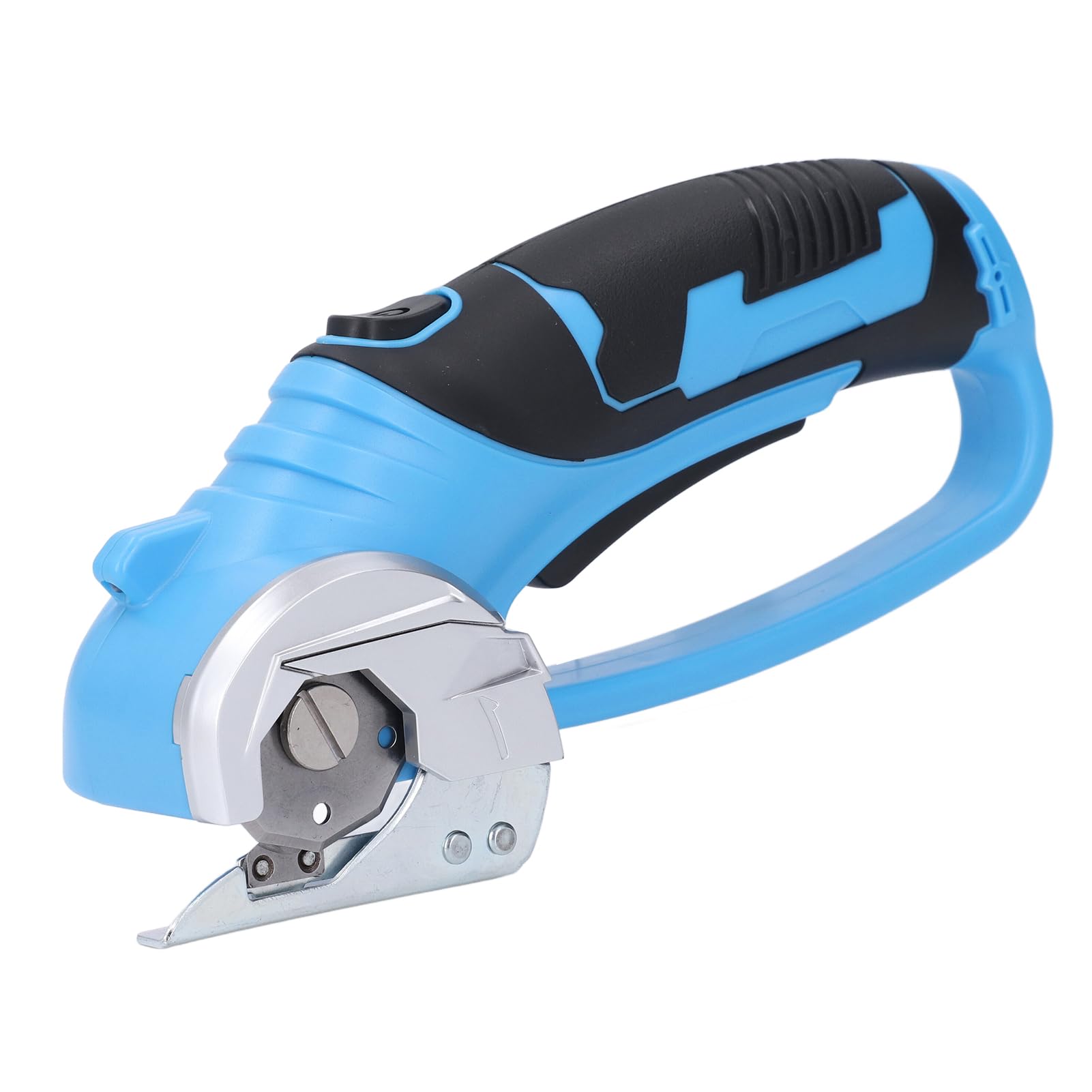 Cordless Electric Scissors, Electric Mini Cutter Tool with LED Light, Safety Lock, Automatic Blade Sharpening, Ergonomic Handle, for Blanket Leather Fabric