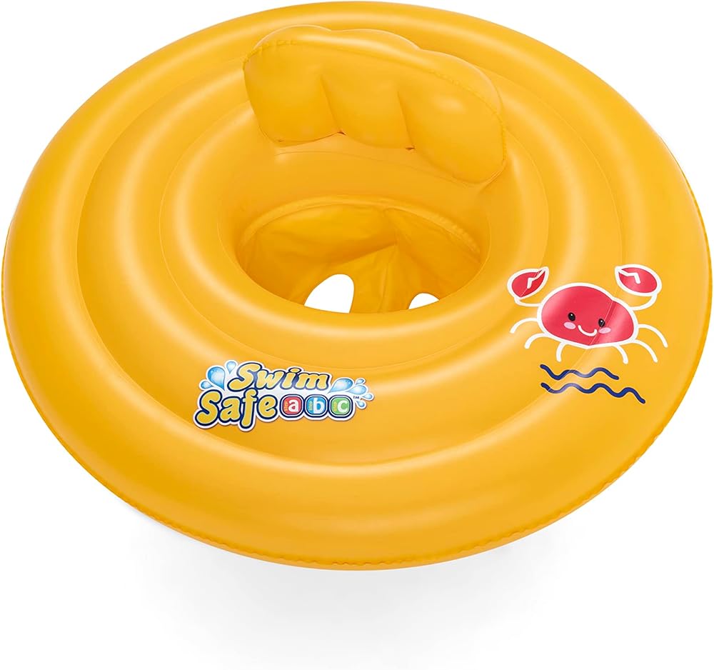 Bestway Kids Swim Vest Inflatable Swimming Seat 0-1 Year Yellow 69cm