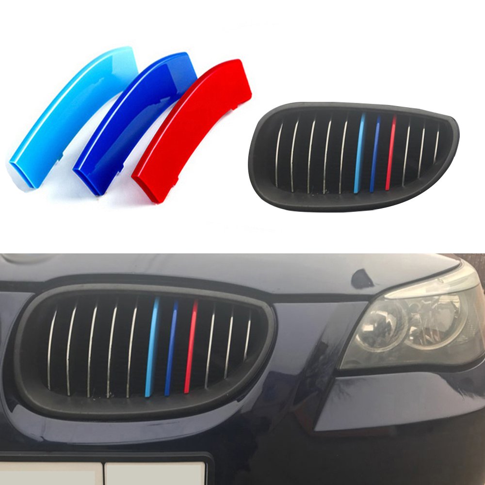 ANELLO GRIGLIA ANTERIORE Nero Lucido Logo Emblema Adatto Audi A1 A3 A4
