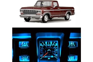 WLJH Super Bright Ice Blue Dash Instrument Cluster Panel Gauge Lighst Backlighting Indicator Lamp Bulb Full Led Light Kit For Ford F150 F250 F350 1967-1979, Pack of 8
