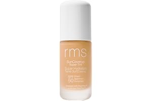RMS Beauty SunCoverup SPF 50 – Broad Spectrum Mineral Sunscreen Foundation, Reef-Safe Zinc Oxide, Tinted Lightweight Sun Protection, Water-Resistant, 1 fl oz