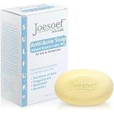 JOESOEF Sulfur Acne Soap, Pharmaceutical Grade, Derm Approved 100g | Micronized, pH-balanced, dermatologist-developed formula for deep pore cleansing and removal of excess oil and impurities.