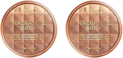 Rimmel London Radiance Shimmer Brick Bronzer Light Medium 12 g Pack of 2
