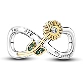 LUXILLA Charms for Bracelets & Necklace 925 Sterling Silver Charms Elephant Happy Birthday Charm Fit for Valentine's Day Mother's Day Jewelry Gift for Women