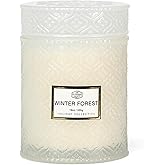 Winter Candles, Winter Forest Candle, 19oz Large White Candles for Xmas Home Decor, Christmas Gifts for Women, Winter Forest Scented Candle, 88 Hours Burning Time, Xmas Table Decor