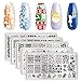 BORN PRETTY Rectangle Nail Stamping Plates Halloween Christmas Nail Art Snow Geometric Animal Fashion Theme