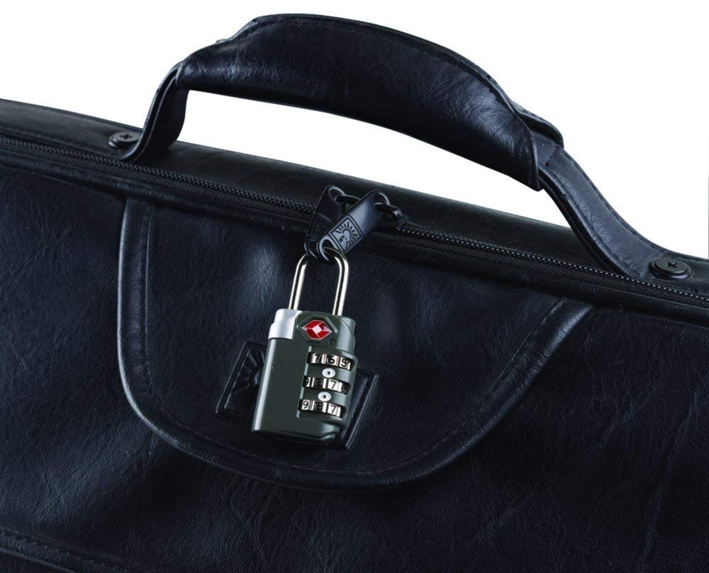 TSA-Accepted Luggage Locks with TravelSentry: 3-Dial Combination Lock + 48