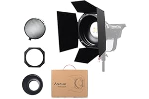 Aputure Barn Doors with 30º Honeycomb Grid Designed for Aputure Bowens Mount Point-Source Lights Compatible with Aputure Refl