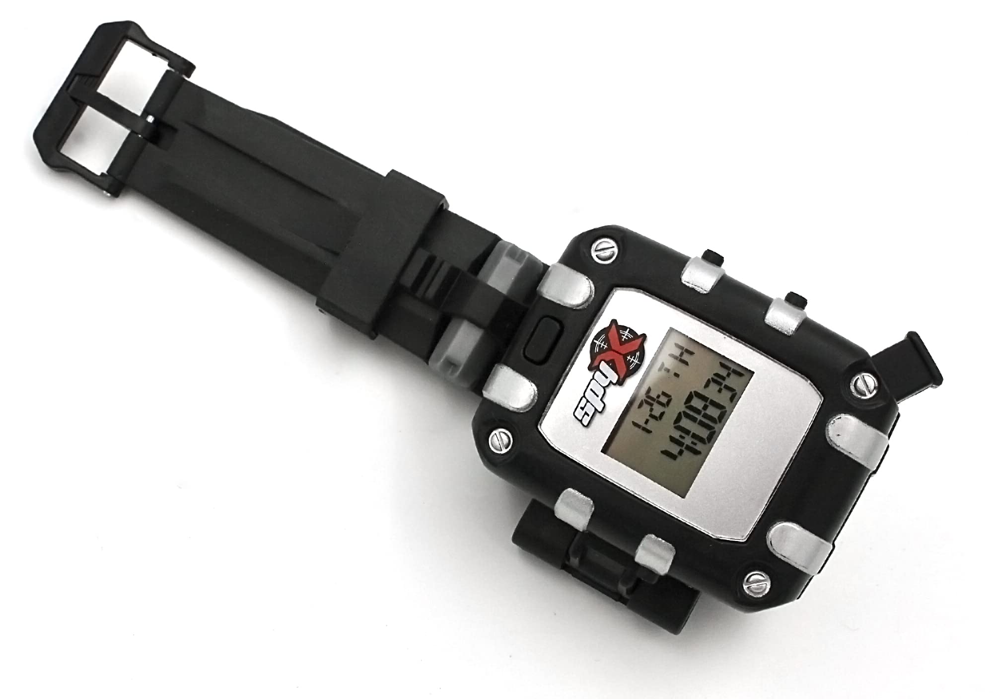 SpyX / 6-in-1 Watch - 6 Function Spy Toy Watch. Includes: Telescope Lenses, LED, Secret Message Capsules, Whistle, Signal Mirror, Hidden Compartment. Perfect Addition for Your spy Gear Collection!
