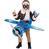 Spirit Halloween Toddler Plane Pilot Ride-Along Costume, 3D Costume Set, Airplane Pilot, Toddler Halloween Outfit