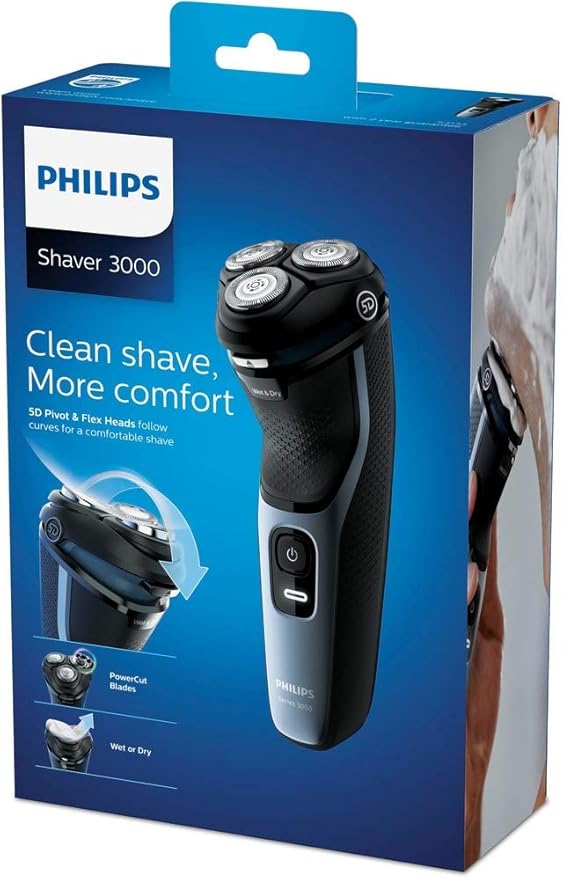 Philips Norelco Shaver 3100 Afeitadora eléctrica en seco o húmedo ...