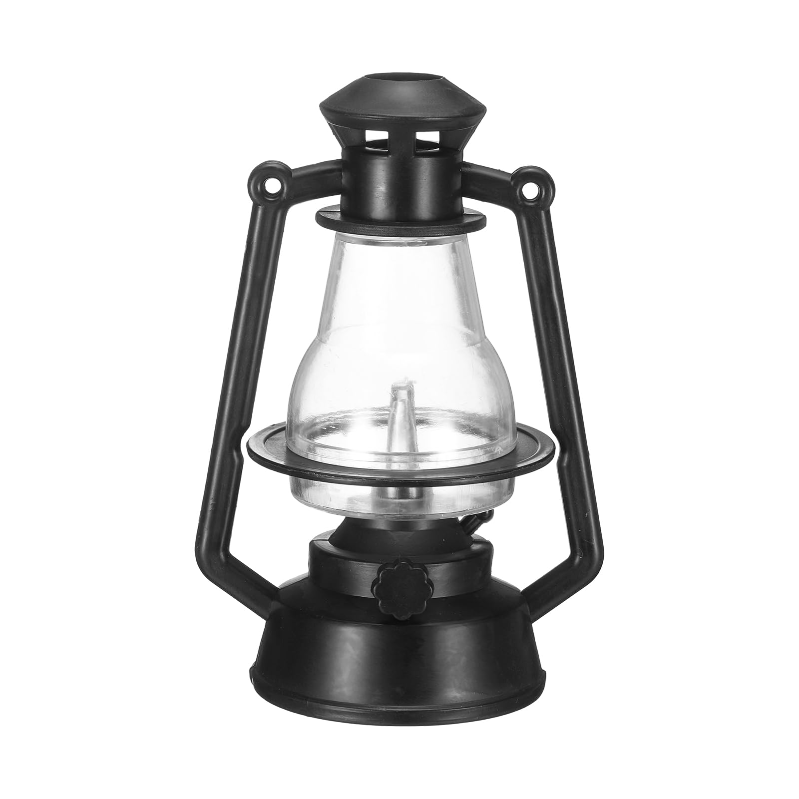 CoCud Dollhouse Miniature Lantern, 5.12" Height, Plastic Mini Vintage Hanging Kerosene Lamp Black - (Applications: for Micro Landscape Ornament Plants Pot Garden Dollhouse), 1 - Pieces