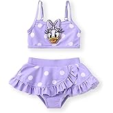 Disney Pricncess Moana Ariel Mickey and Friends Toddler Girls 2 Piece Tankini Bathing Suits Summer Rash Guard Swimwear