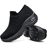 Women's Walking Shoes Sock Sneakers - Mesh Slip On Air Cushion Lady Girls Modern Jazz Dance Easy Shoes Platform Loafers