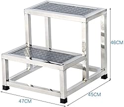 ALIAOFORZ Indoor Climbing Stool, Stainless Steel