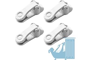 Kingwee Sunflower Shower Curtain Clips, Shower Splash Guard Holders, Bathtub Curtain Liner Clips for Windproof & Splash Water (Grey-4 Pack)
