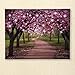 Collections Etc Lighted Cherry Blossom Trees Canvas, Pink