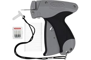 Amram Comfort Grip Tagging Gun for Clothing and Pricing, Includes Standard Retail Price Tag Attacher Gun for Clothing, 1,250 2-in Barbs Attachments, 5 Needles