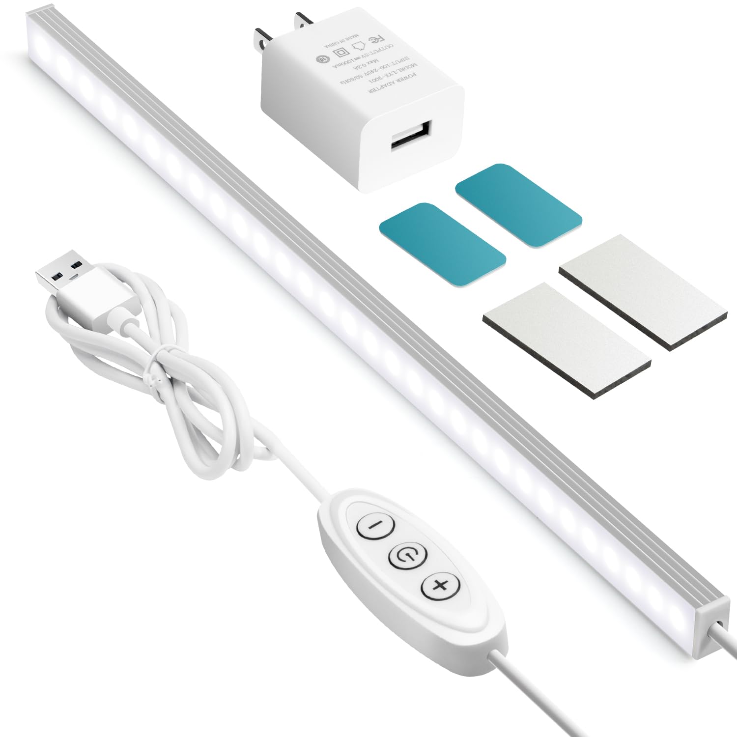 Photo 1 of GLVSAE Under Cabinet Lights, 12 Inch Plug in Light Bar, LED Closet Light, 6000K Cool White Light, Ultra Thin Dimmable Light Bar, Suitable for Kitchen/Desk/Closet/Workbench