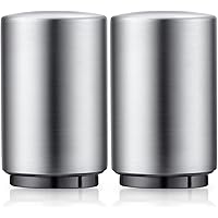 2PCS Premium Beer Bottle Opener, Automatic Stainless Steel Quick Pop the Top Can Openers by Magnet Catching No Damage Caps, W