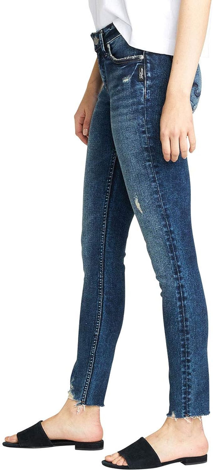 silver elyse mid skinny jeans