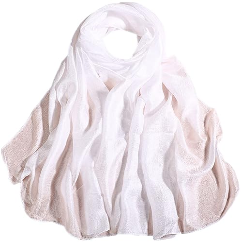 MAIRY White Scarf Thank You Gift Lady Womens Scarves Lightweight Long Neck Scarf Wraps Soft Sunscreen Shawl Wrap Fashion Ladies Scarfs Gifts 02004