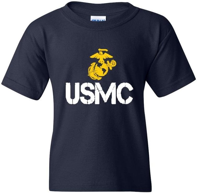 Xekia USMC US Marine Corps People Unisex Youth Kids T-Shirt Tee