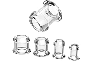 Silicone Hollow Transparent Anal Plug Clear View for Women Men