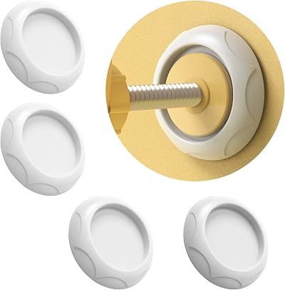 WUBAYI 4Pcs Wall Protector for Baby Gate Stair Guard Wall Saver White