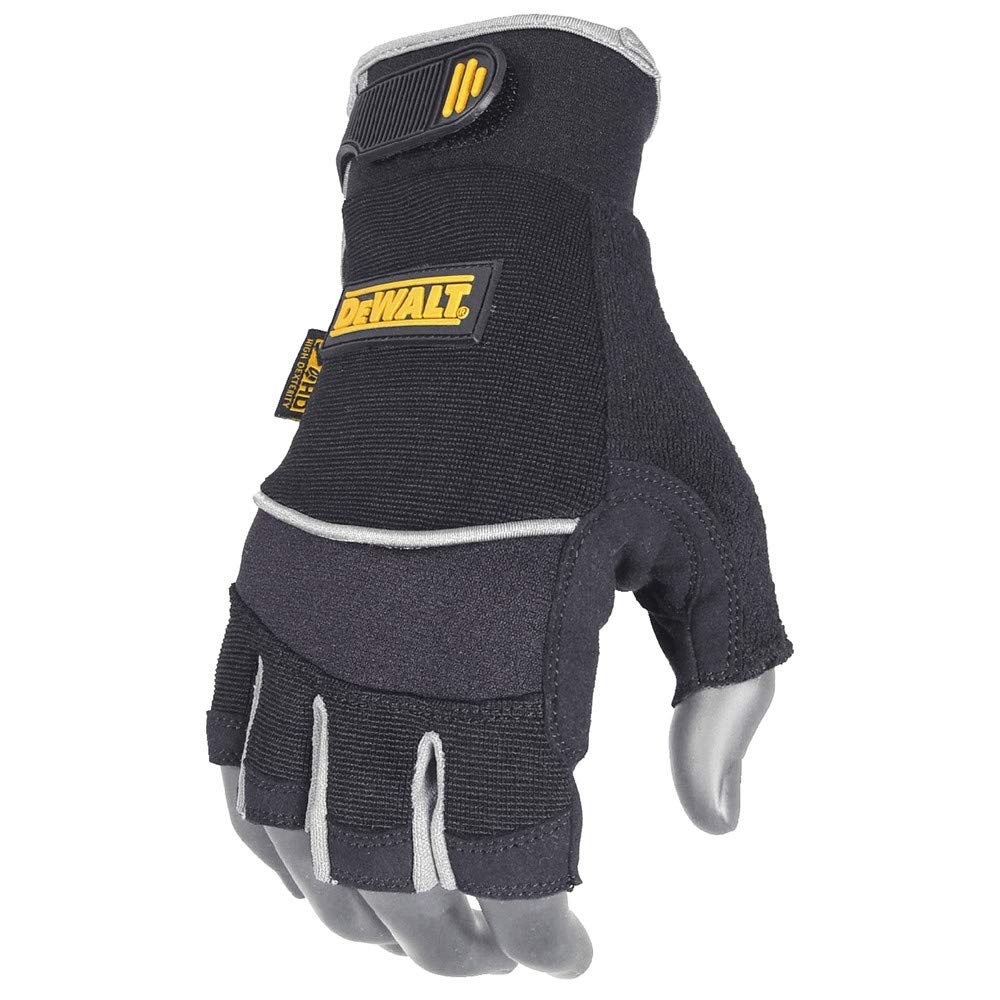 DEWALT DPG230 Synthetic Leather Technician's Fingerless Glove - Size M