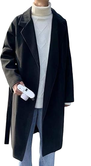 Amazon 二力 メンズ ラシャコート ジャケット 上着 シンプル メンズ ロング コート アウトドア メンズ チェスターコート 秋 冬 通勤 アウター 厚手 無地 暖かい コート コート ジャケット 通販