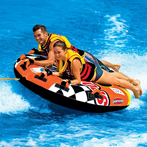 BESTChoiceForYou Frequent Flyer Towable Tube Boat Rider Triple Deck Part Tow Behind Swimming Pool Lounger Float Lake Raft Outside Float Summer Activity
