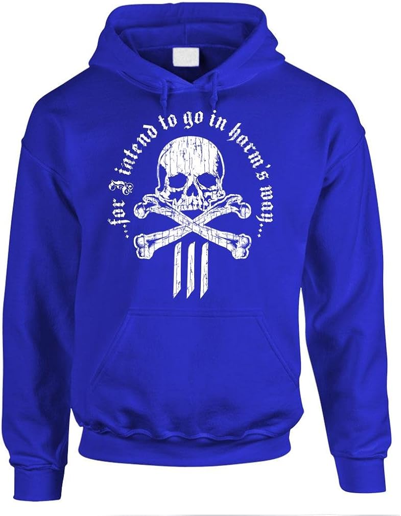 in Harms Way 3 Percenter - Biker 2nd Guns - Mens Pullover Hoodie: Clothing