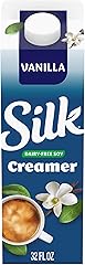 Silk Soy Creamer, Vanilla, Smooth, Lusciously Creamy Dairy Free and Gluten Free Creamer From the No. 1 Brand of Plant Based C