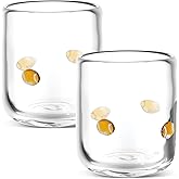 SiliFine Icon Juice Glasses, 14oz Stemless Wine Drinking Juice Glass Cup for Valentine Party Supplies Gift(2 Pcs,Football)